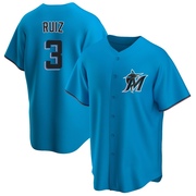 Blue Replica Esteury Ruiz Youth Miami Marlins Alternate Jersey