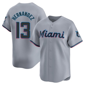 Gray Limited Heriberto Hernandez Men's Miami Marlins Road Jersey
