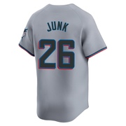 Gray Limited Janson Junk Men's Miami Marlins Road Jersey