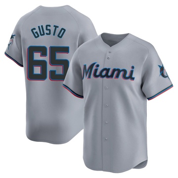 Gray Limited Ryan Gusto Youth Miami Marlins Road Jersey