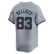 Gray Limited Valente Bellozo Youth Miami Marlins Road Jersey