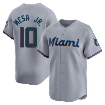 Gray Limited Victor Mesa Jr. Men's Miami Marlins Road Jersey