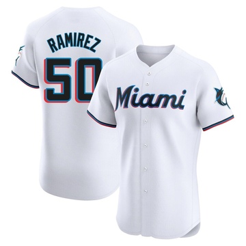White Elite Agustin Ramirez Men's Miami Marlins Home Jersey