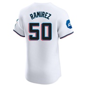 White Elite Agustin Ramirez Men's Miami Marlins Home Patch Jersey