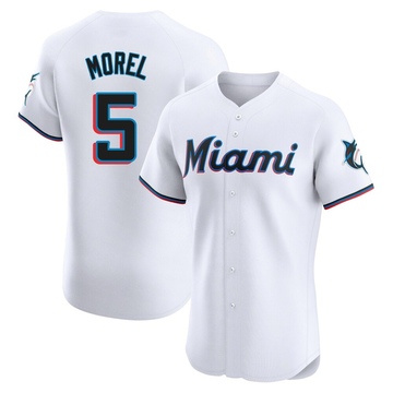 White Elite Christopher Morel Men's Miami Marlins Home Jersey