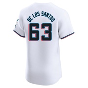 White Elite Deyvison De Los Santos Men's Miami Marlins Home Jersey