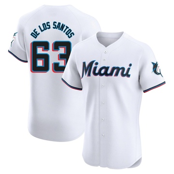 White Elite Deyvison De Los Santos Men's Miami Marlins Home Jersey