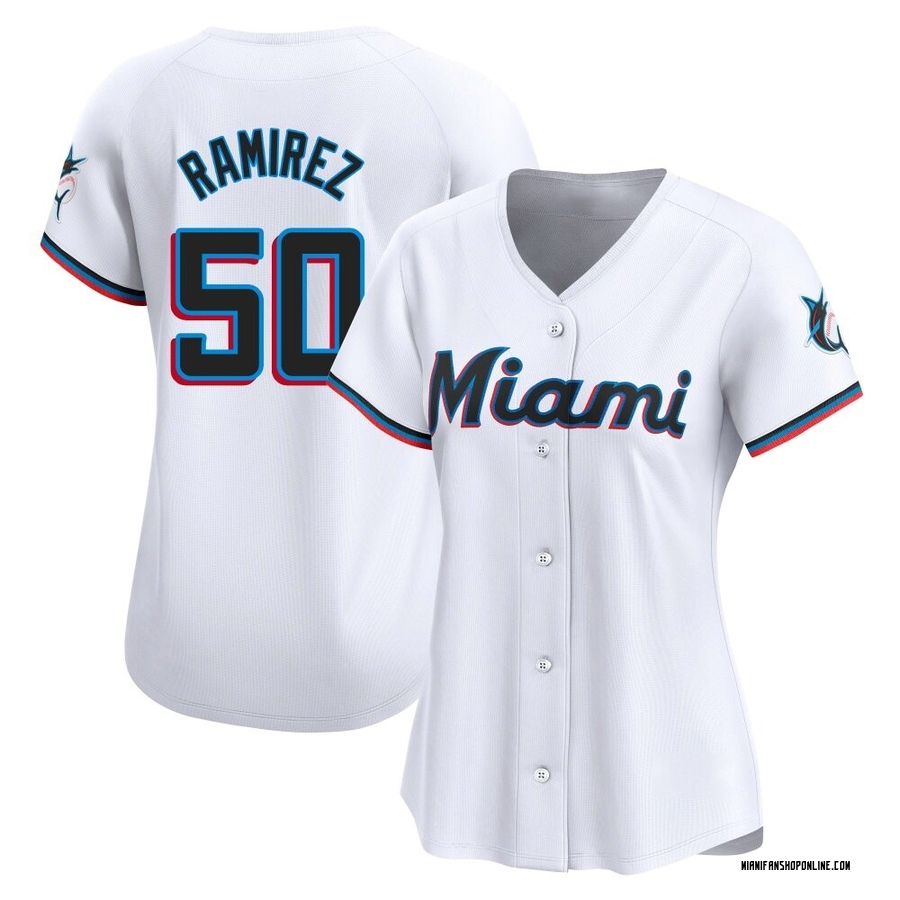 White Limited Agustin Ramirez Women's Miami Marlins Home Jersey