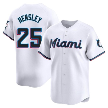 White Limited David Hensley Youth Miami Marlins Home Jersey