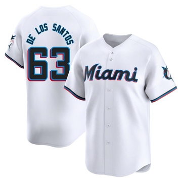 White Limited Deyvison De Los Santos Men's Miami Marlins Home Jersey