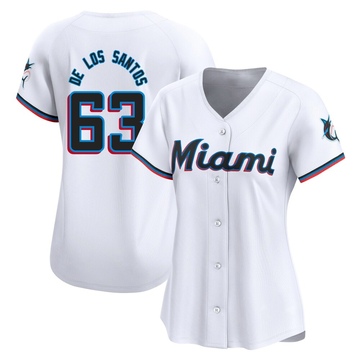 White Limited Deyvison De Los Santos Women's Miami Marlins Home Jersey