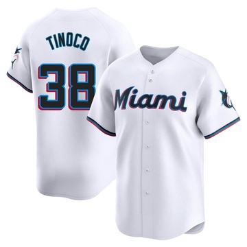 White Limited Jesus Tinoco Youth Miami Marlins Home Jersey