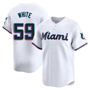 White Limited Joshua White Youth Miami Marlins Home Jersey