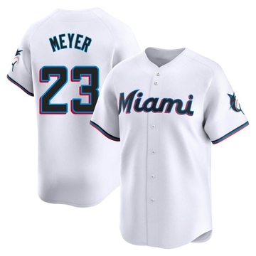 White Limited Max Meyer Youth Miami Marlins Home Jersey