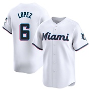 White Limited Otto Lopez Men's Miami Marlins Home Jersey