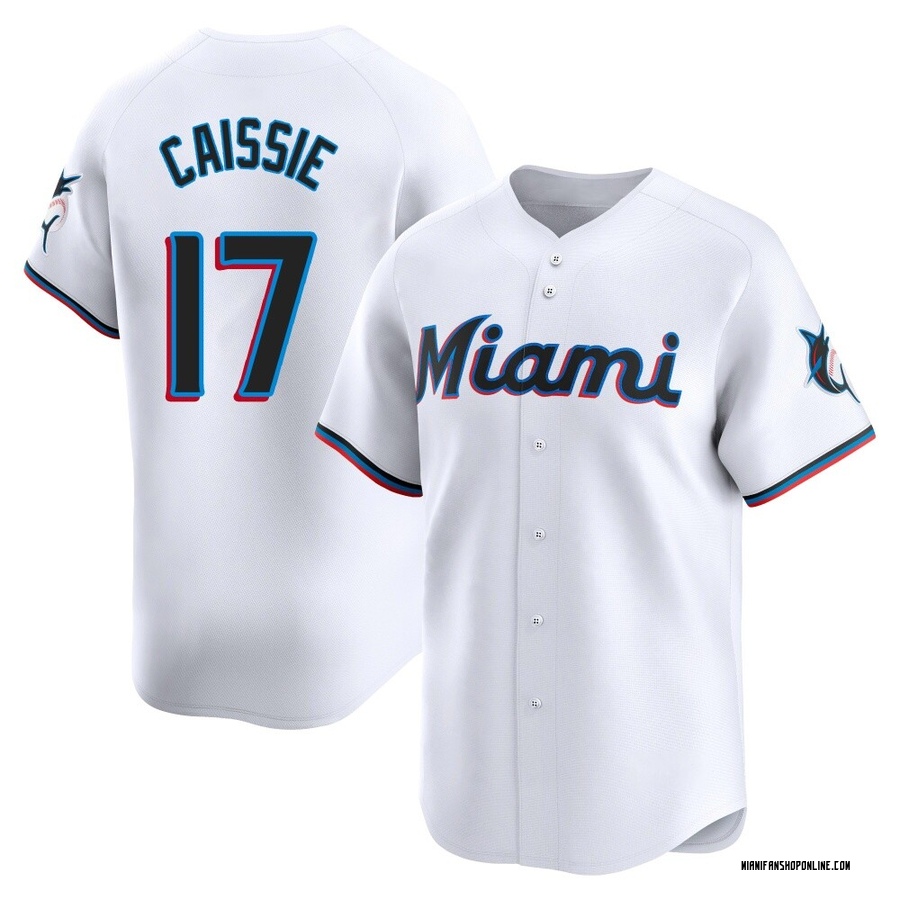 White Limited Owen Caissie Men's Miami Marlins Home Jersey