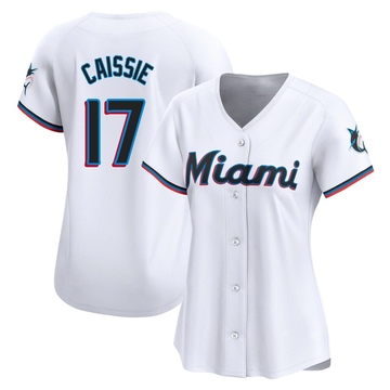 White Limited Owen Caissie Women's Miami Marlins Home Jersey