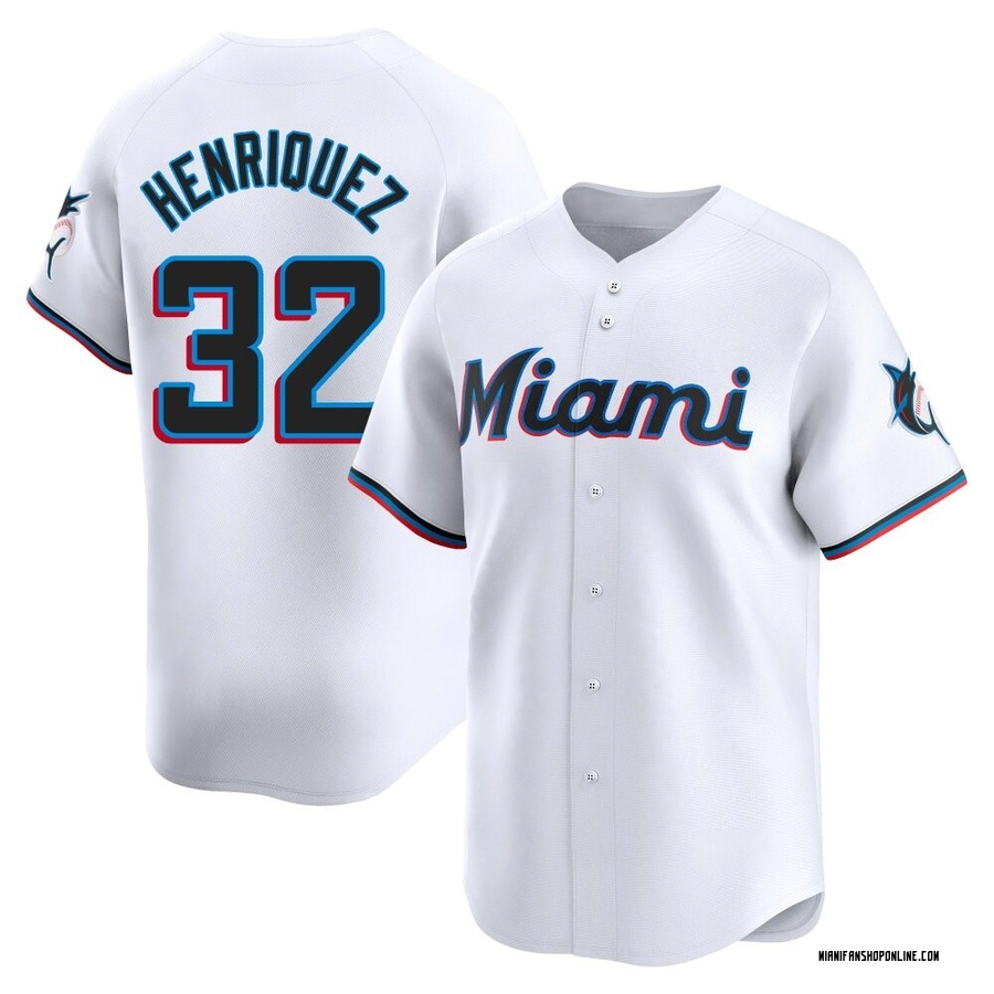 White Limited Ronny Henriquez Men's Miami Marlins Home Jersey