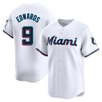 White Limited Xavier Edwards Men's Miami Marlins Home Jersey