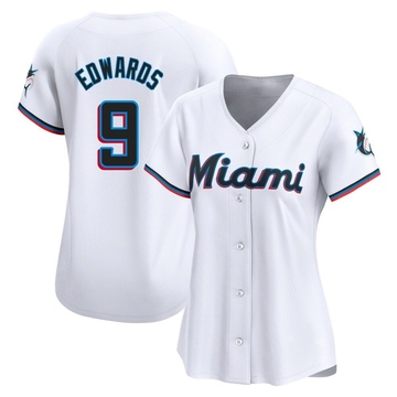 White Limited Xavier Edwards Women's Miami Marlins Home Jersey