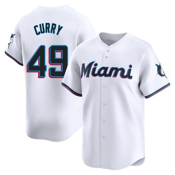 White Limited Xzavion Curry Youth Miami Marlins Home Jersey