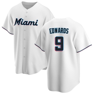 White Replica Xavier Edwards Youth Miami Marlins Home Jersey